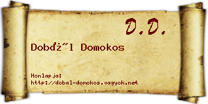 Dobál Domokos névjegykártya